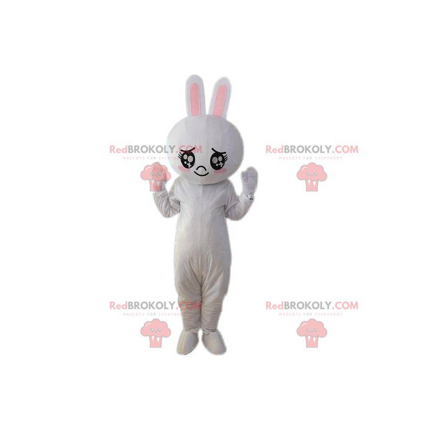 Mascotte de lapin, costume de lapin en peluche. Peluche géante