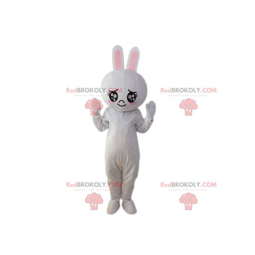 Maskot králíka, kostým plyšového zajíčka. Obří plyš -