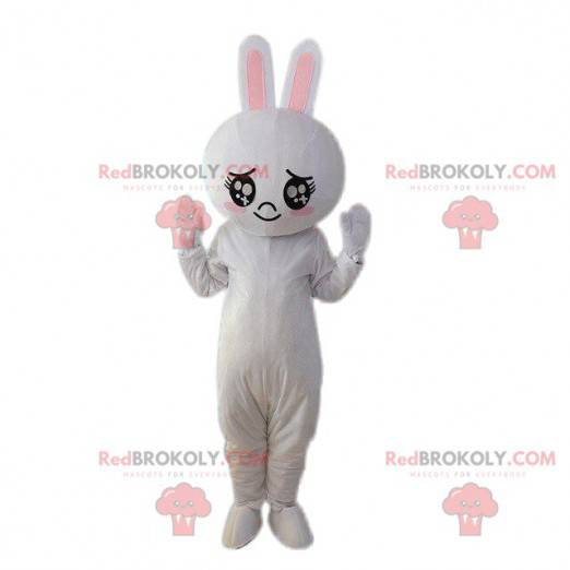 Mascotte de lapin, costume de lapin en peluche. Peluche géante