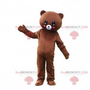 Mascota romántica del oso de peluche, traje romántico, oso de
