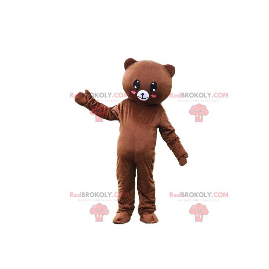 Romantisches Teddybär-Maskottchen, romantisches Kostüm