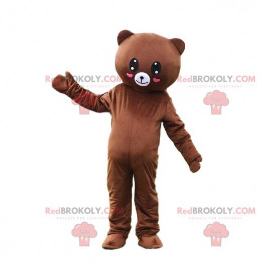 Romantic teddy bear mascot, romantic costume, teddy bear -
