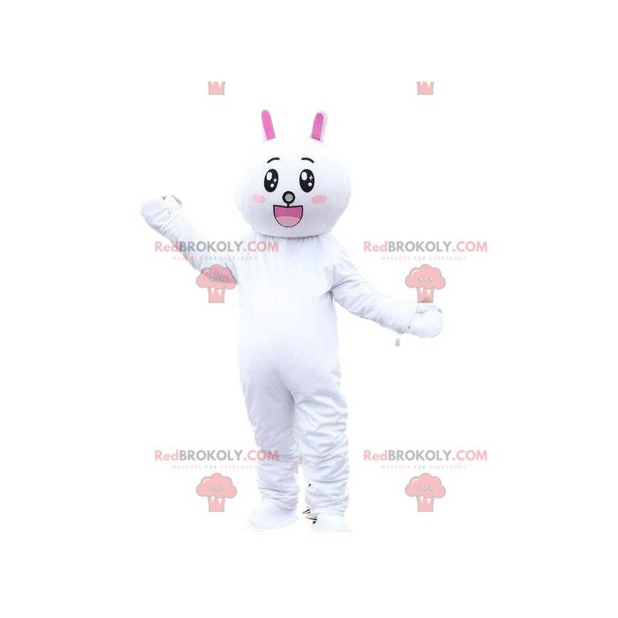 Maskot králíka, kostým plyšového zajíčka. Obří plyš -