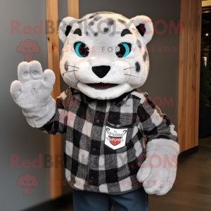 Grijze Jaguar mascotte...