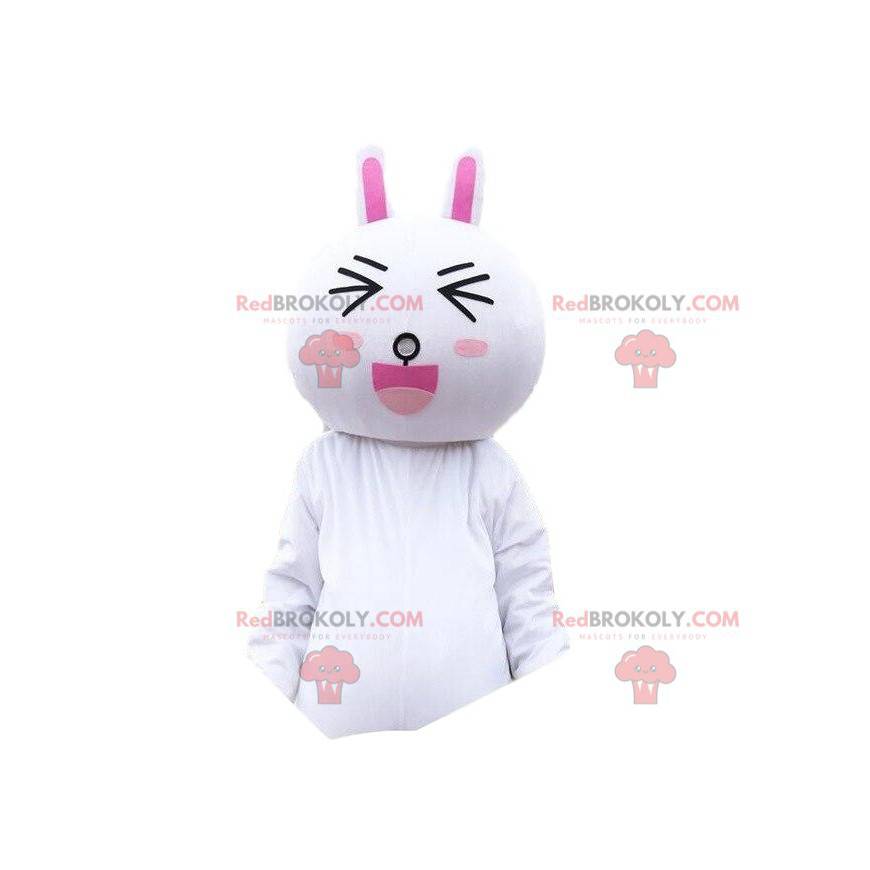 Traje de coelho, mascote de coelho de pelúcia. Pelúcia - Traje de coelho, mascote de coelho de pelúcia. Pelúcia -
