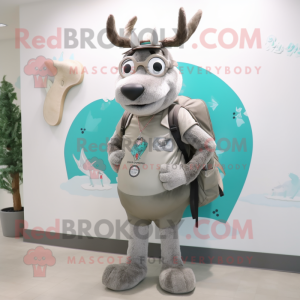 Silver Elk mascotte kostuum...