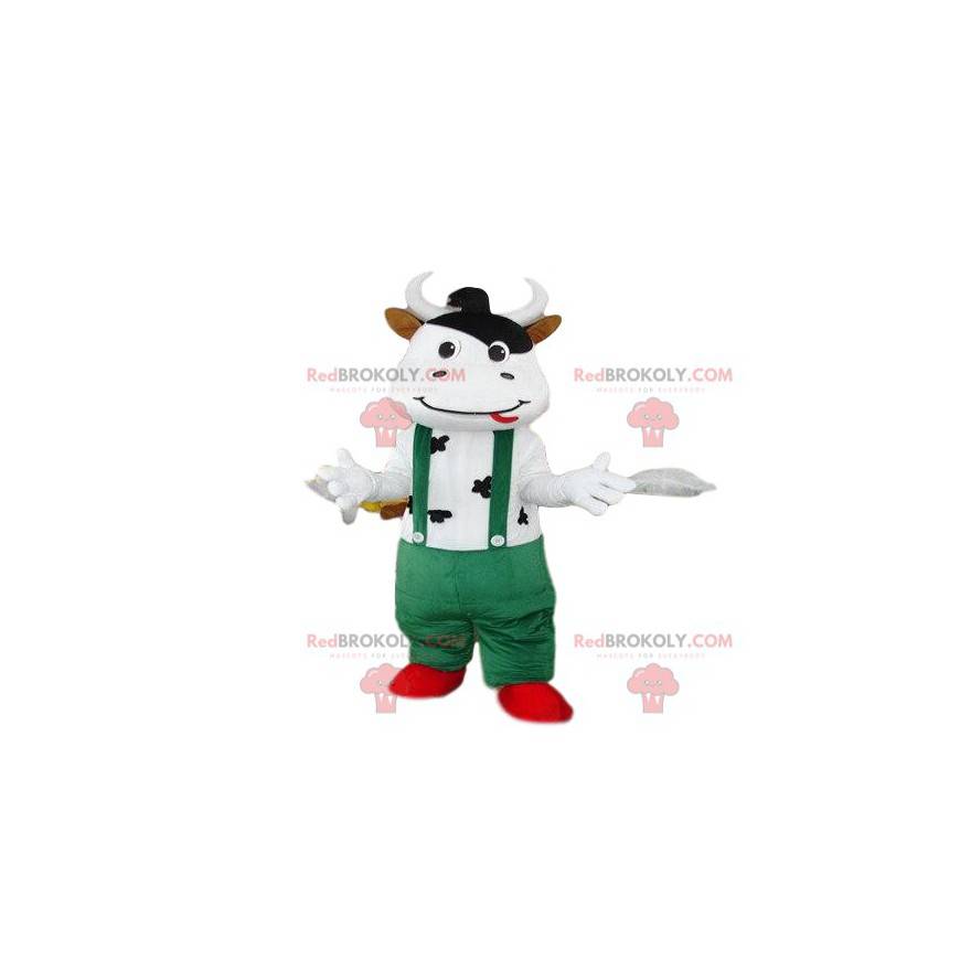 Mascota de vaca, disfraz de granja, disfraz de ganado -