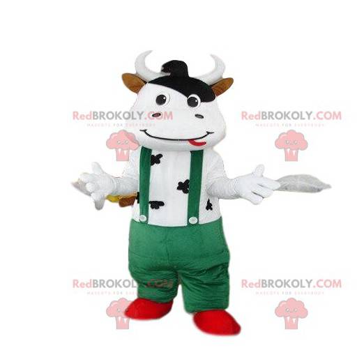 Mascotte de vache, costume de la ferme, déguisement bovin -