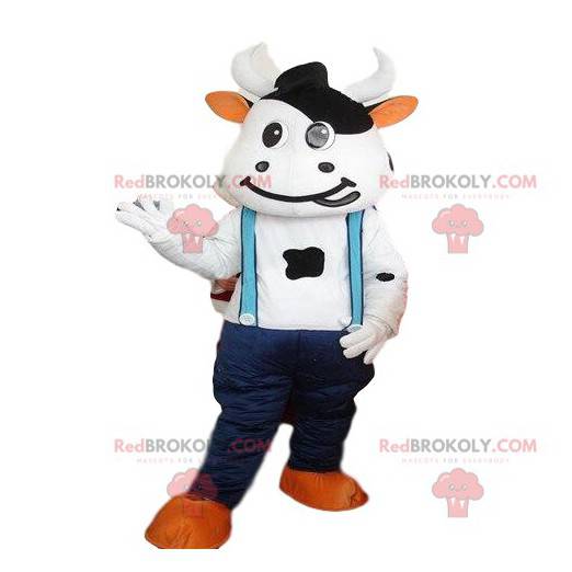 Fantasia de vaca, mascote de fazenda, fantasia de gado -