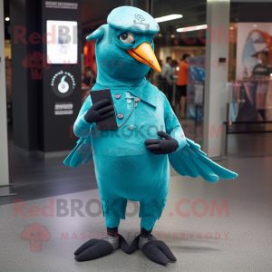 Turquoise Crow mascotte...