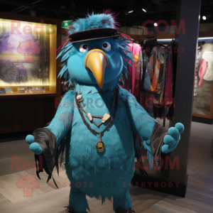 Turquoise Crow mascotte...