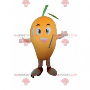 Mango-mascotte, fruitkostuum, vermomming van exotisch fruit -