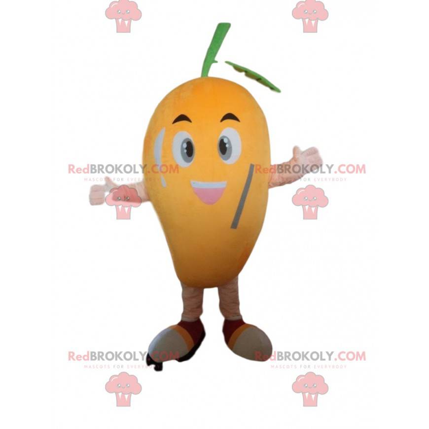 Mango mascot, fruit costume, exotic fruit disguise -