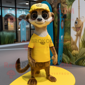 Citrongul Meerkat maskot...