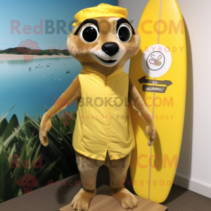 Citrongul Meerkat maskot...