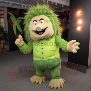 Lime Green Porcupine maskot...