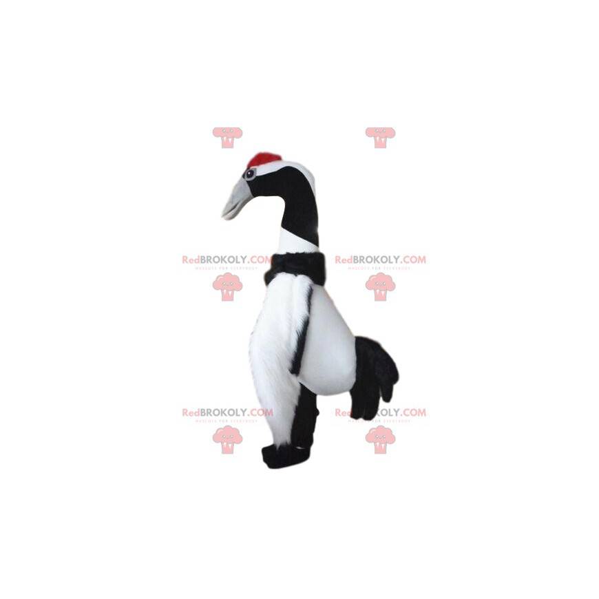 Gran mascota pájaro blanco y negro, disfraz de pájaro - Gran mascota pájaro blanco y negro, disfraz de pájaro -