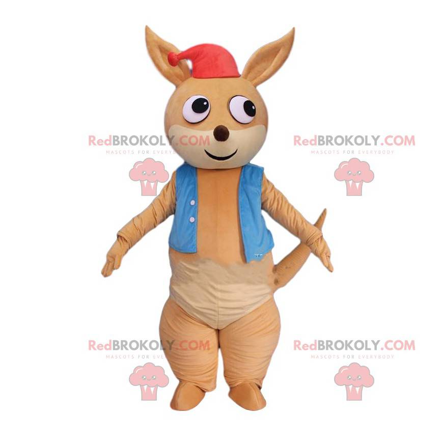 Kangoeroe-mascotte, kangoeroe-kostuum, dier Australië -