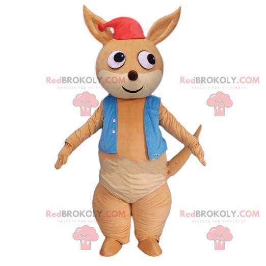 Kangoeroe-mascotte, kangoeroe-kostuum, dier Australië -