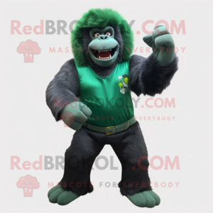 Skoggrønn Gorilla maskot...