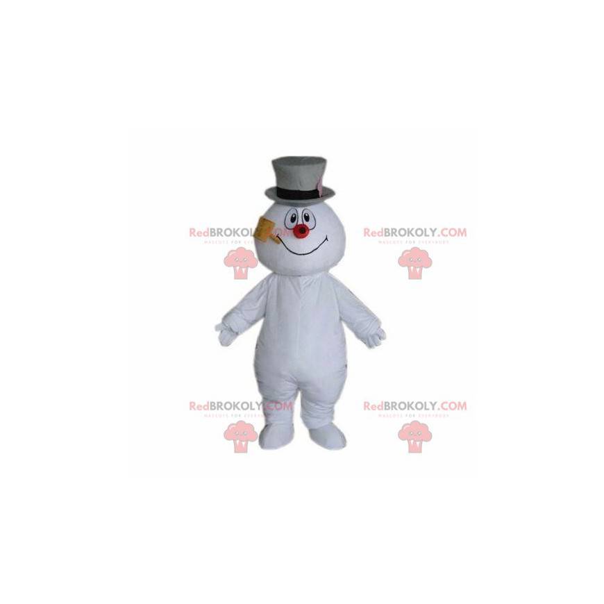 Mascota de muñeco de nieve, disfraz de montaña, disfraz de