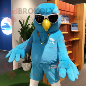 Sky Blue Falcon mascotte...