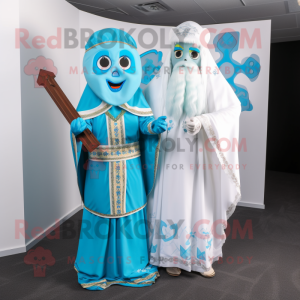 Cyanfarbenes Maskottchen...