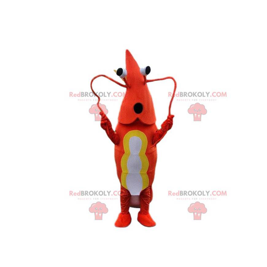 Shrimp mascot, crayfish costume, crustacean costume -