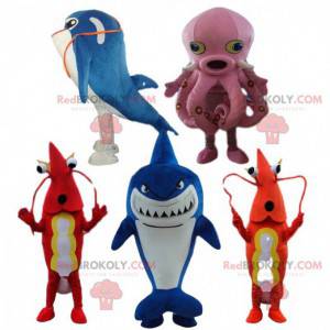 Mascotte gamberetti, costume gamberi, costume crostaceo -