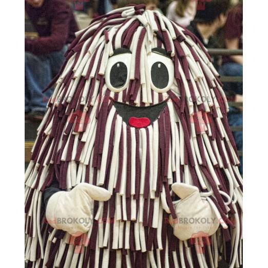 Mascot hairy and smiling - Redbrokoly.com