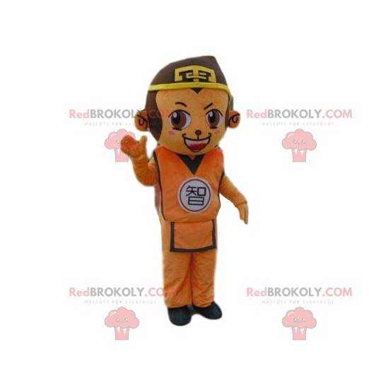 Monkey mascot in Asian outfit, Asian costume, giant monkey -