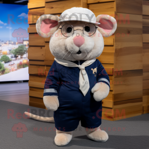 Navy Hamster mascotte...