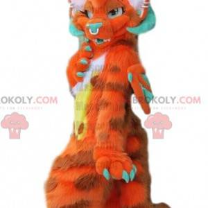 Mascotte drago peloso, costume drago, travestimento da fata -