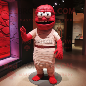 Rode mummie mascotte...