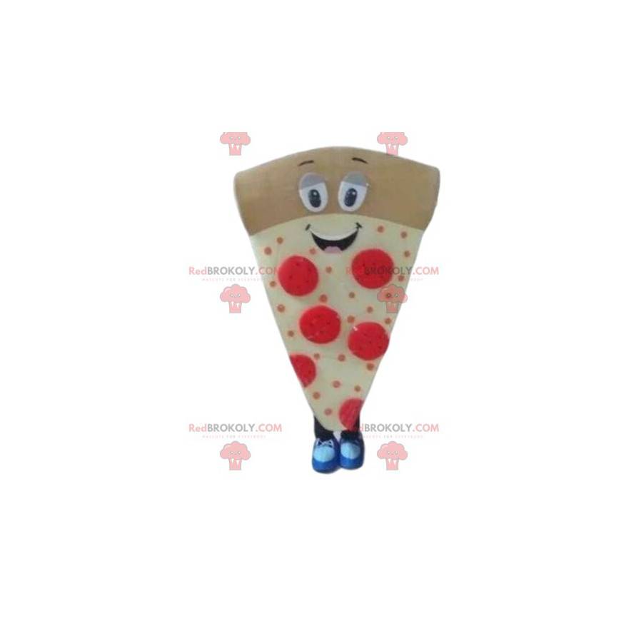 Mascota de rebanada de pizza, disfraz de pizza y disfraz de