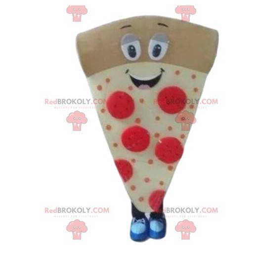 Mascotte pizzaplak, pizzakostuum, kostuum pizzamaker -