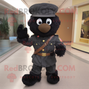 Black Army Soldier maskot...