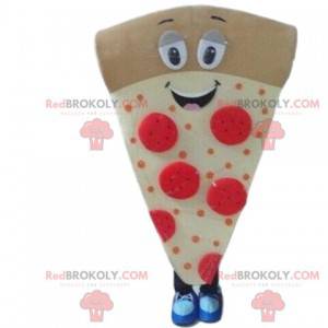 Mascote da fatia de pizza, fantasia de pizza, fantasia de