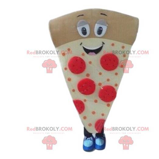 Mascote da fatia de pizza, fantasia de pizza, fantasia de