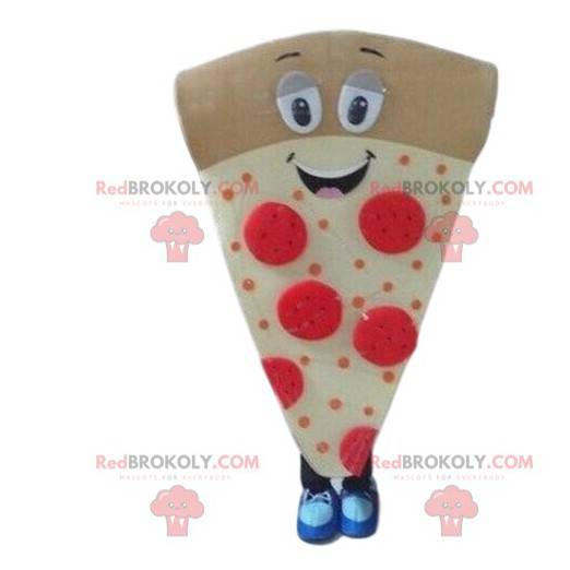 Mascotte de part de pizza, costume pizza, déguisement pizzaïolo