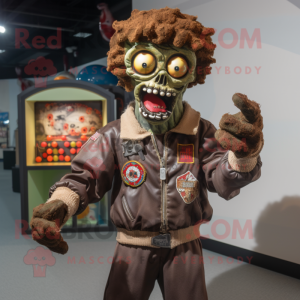 Brown Zombie mascotte...