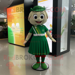 Olive Irish Flag maskot...