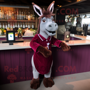 Maroon Donkey maskot...