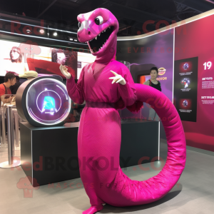 Magenta Titanoboa mascotte...