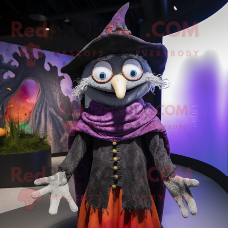 nan Witch'S Hat mascot costume character dressed with a Vest and Shawls