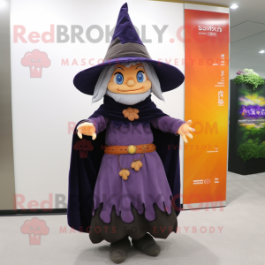 nan Witch'S Hat mascot costume character dressed with a Vest and Shawls