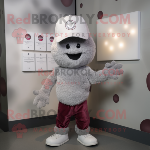 Silver Hallon maskot kostym...