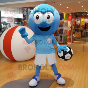 Sky Blue Soccer Ball...