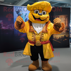 Gold Pirate maskot...