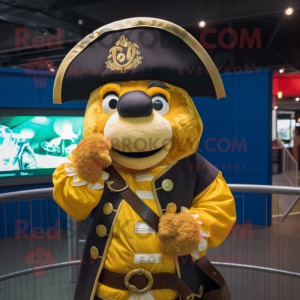 Gold Pirate maskot...